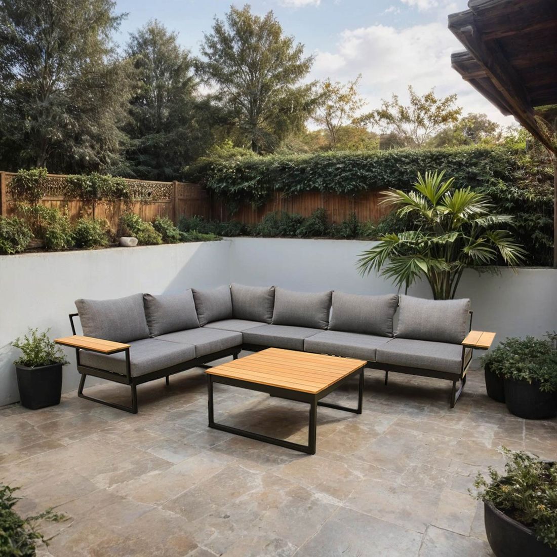 OUTLIV. Nelly Ecklounge Aluminium/Spunpolyester