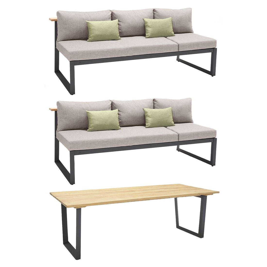 LifestyleGarden Palau Dininglounge Aluminium/Olefin