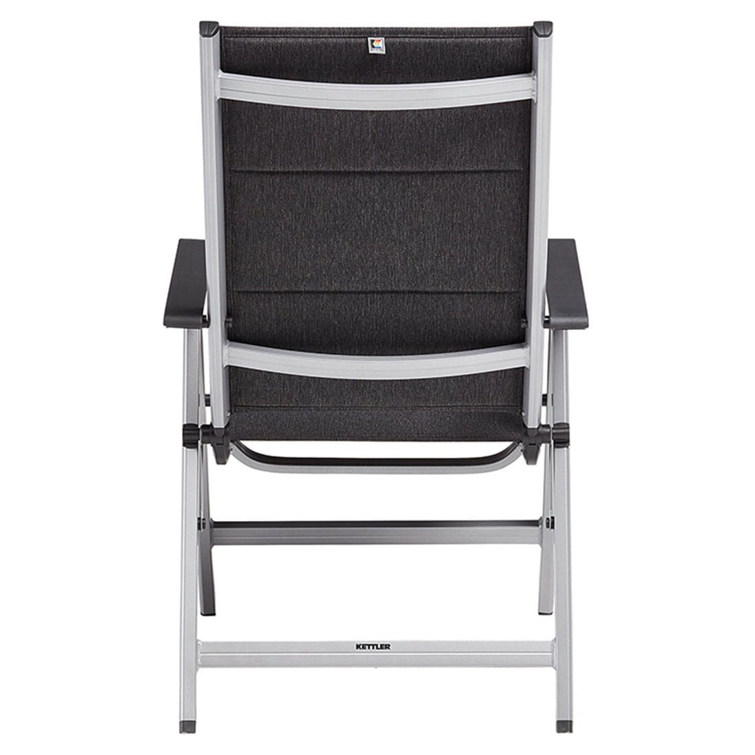 Kettler Basic Plus Padded Klappsessel verstellbar Aluminium/Outdoorgewebe