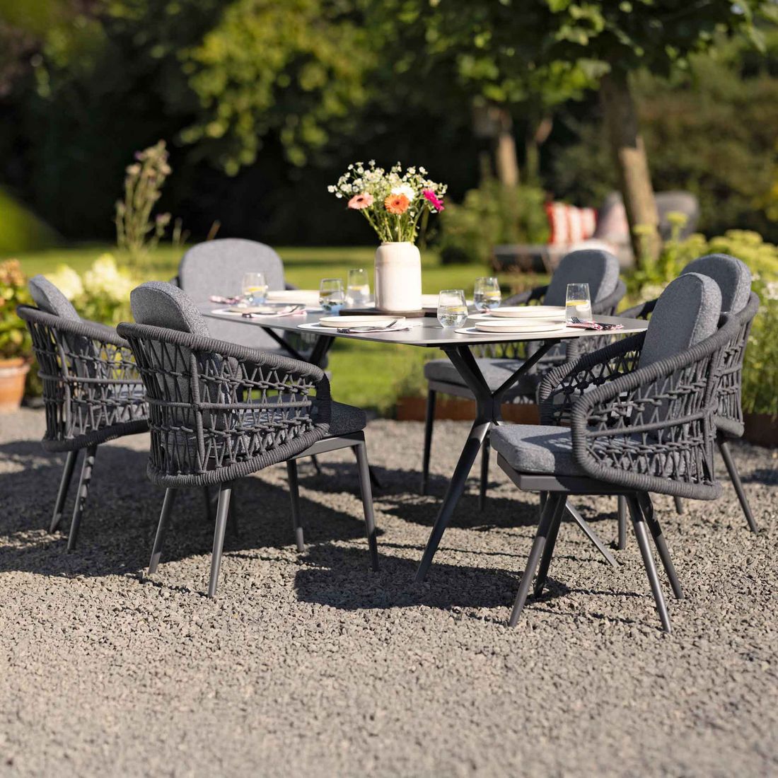 Interliving 7012 Gartensessel Aluminium/Rope