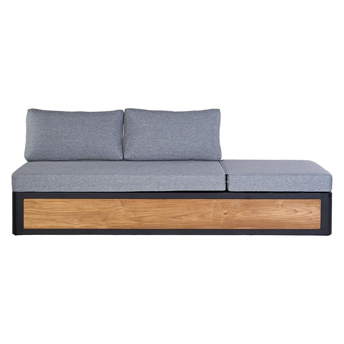 OUTLIV. Paros Loungeset inkl. Loungetisch Aluminium/Teak/Olefin