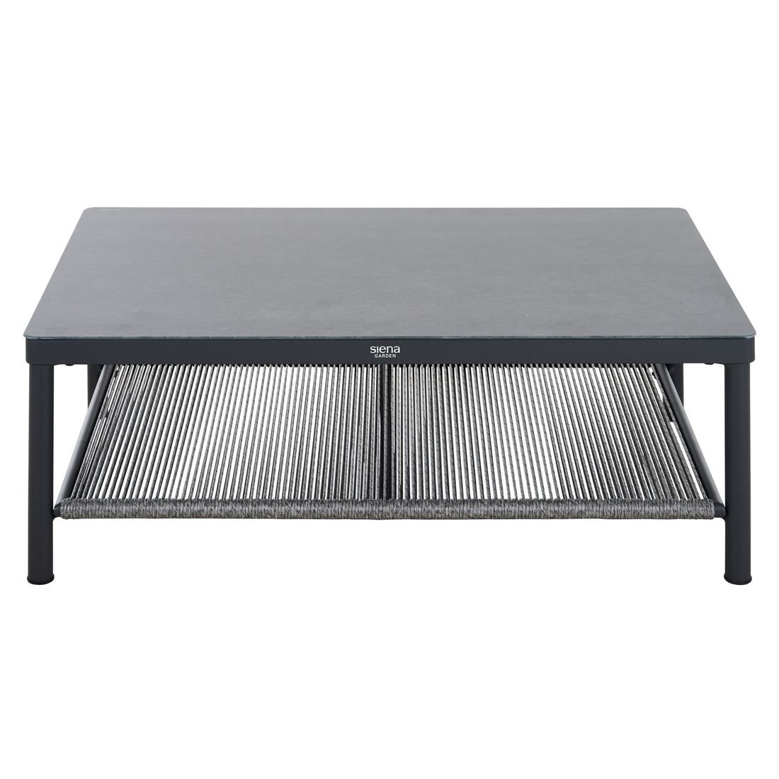 Siena Garden Kansas Loungetisch 110x70cm Aluminium/Glas