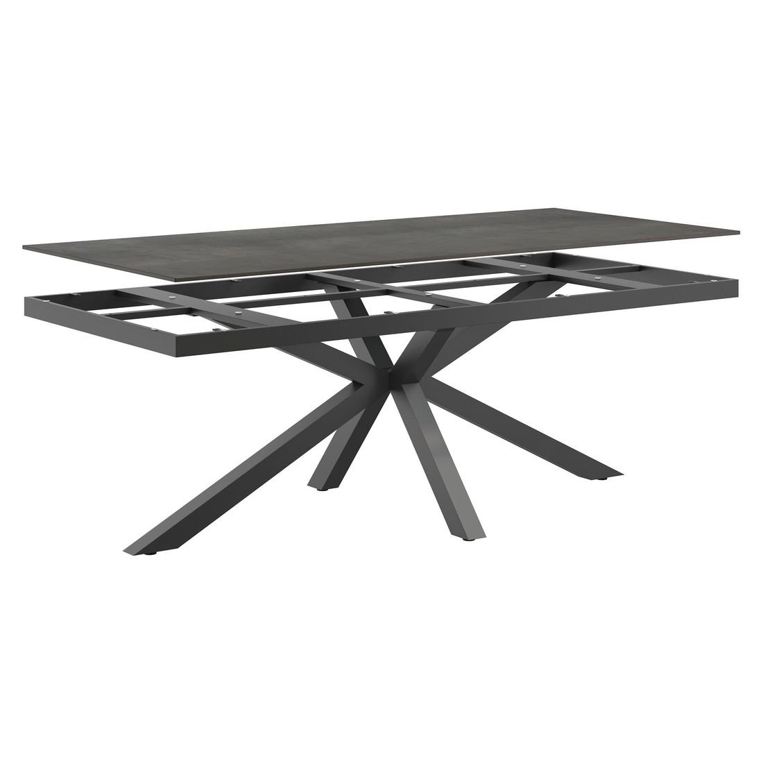 OUTLIV. Gartentisch 220x100cm Aluminium/HPL