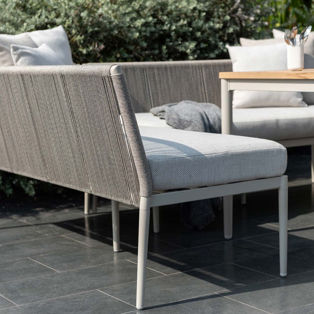 LifestyleGarden Topaz Diningsofa Aluminium/Rope/Olefin