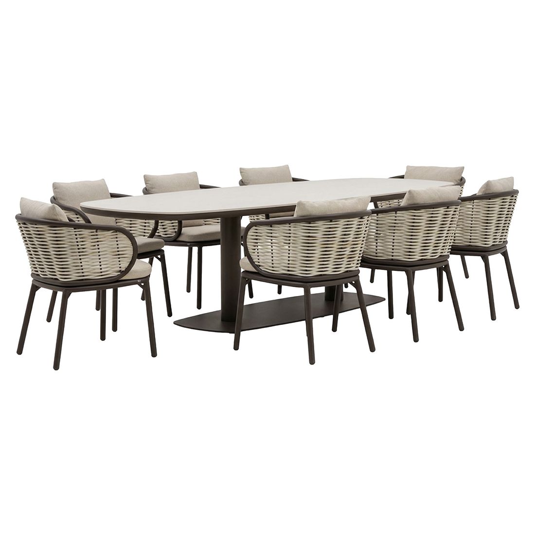 Apple Bee Pine Key Gartenmöbel-Set XL (8 Plätze) Tisch 280x110cm