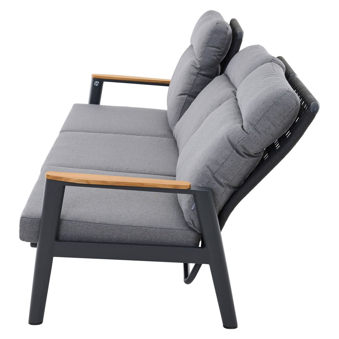 Siena Garden Cortina Gartenloungesofa verstellbar Aluminium/Rope/Kunstfaser