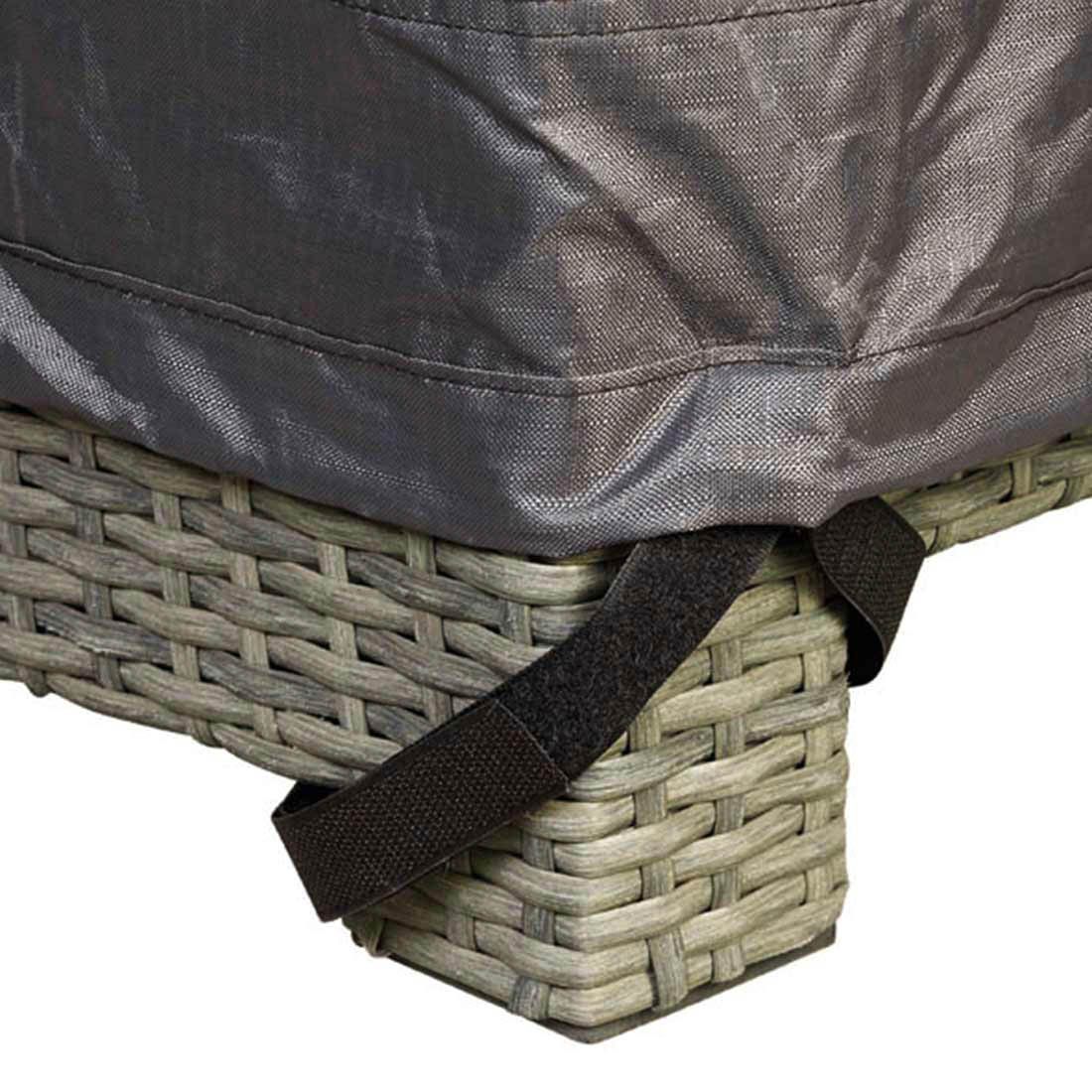 AeroCover Schutzhülle für Ecklounge 270x270x90x65/90cm Polyester