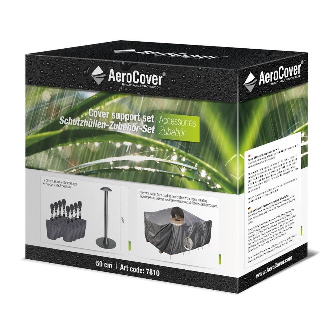 AeroCover Abstandshalter plus 8 Sandsäcke (unbefüllt) und Clips