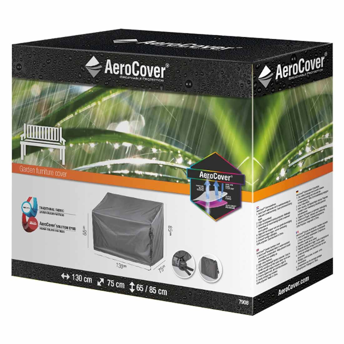 AeroCover Gartenbank Schutzhülle 130x75x65/85cm Polyester