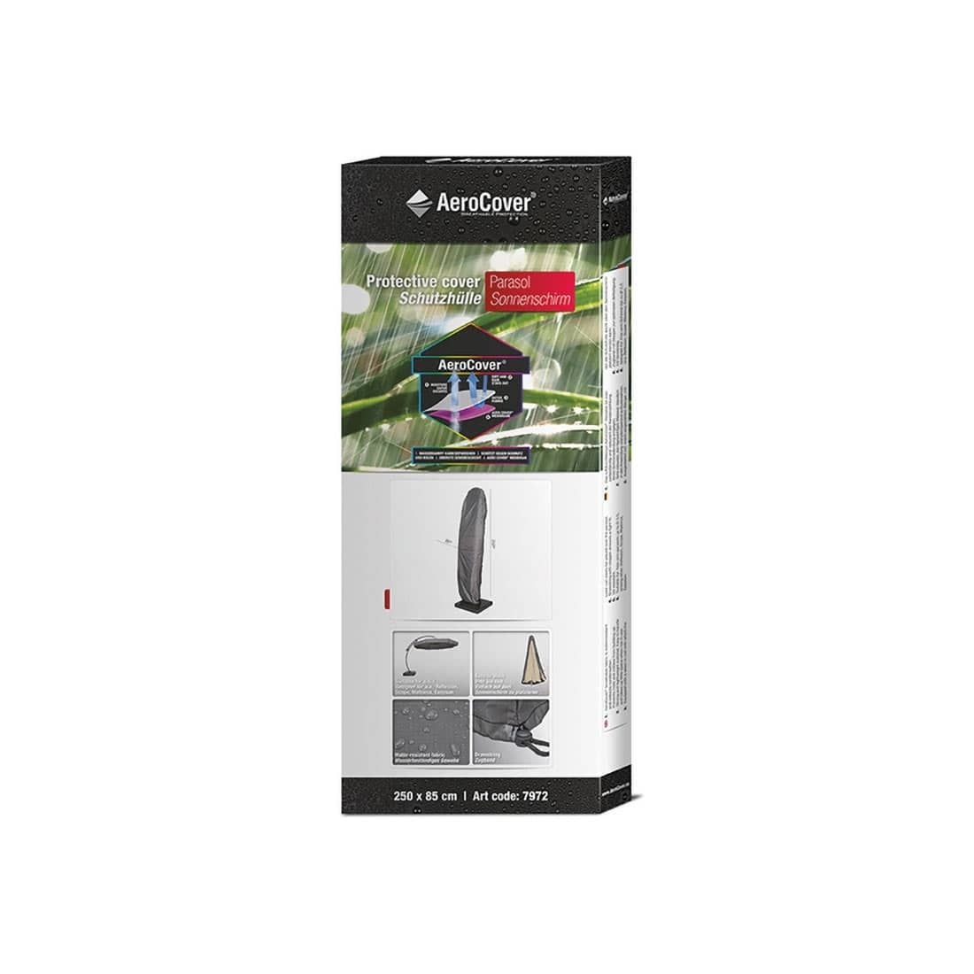 AeroCover Ampelschirm Schutzhülle Ø350cm und 300x300cm Polyester