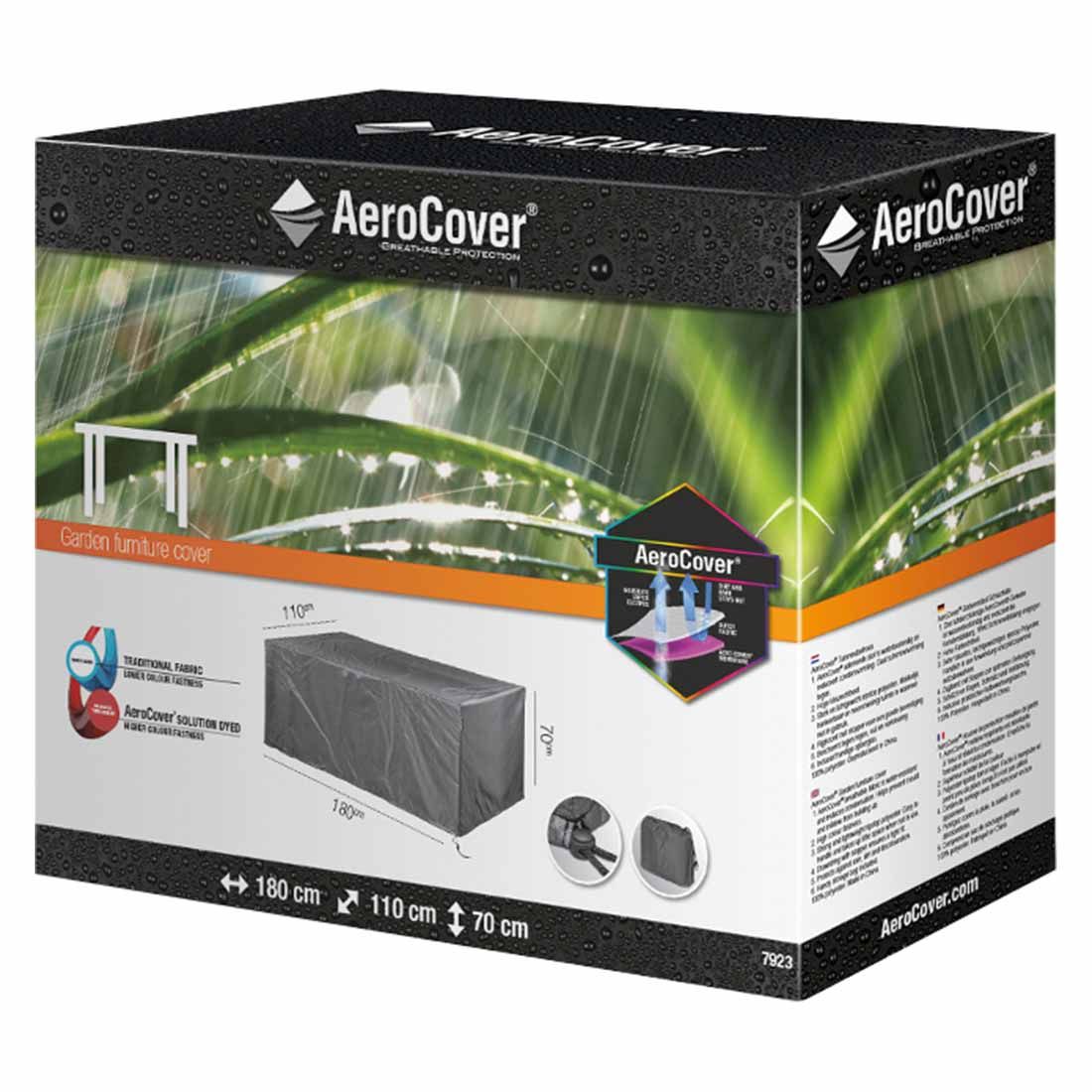 AeroCover Gartentisch Schutzhülle 180x110x70cm Polyester