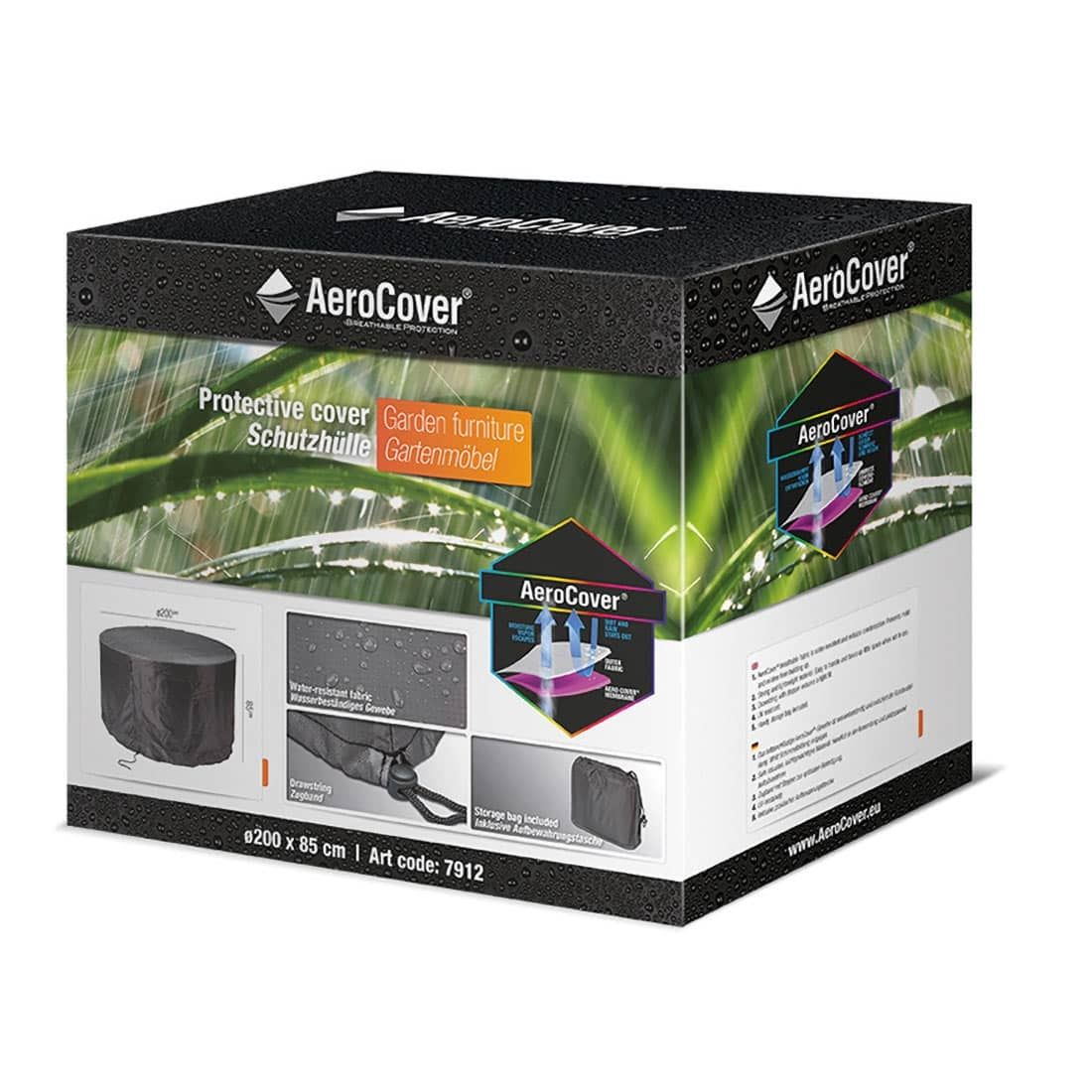 AeroCover Gartenmöbel-Set Schutzhülle Ø200x85cm Polyester