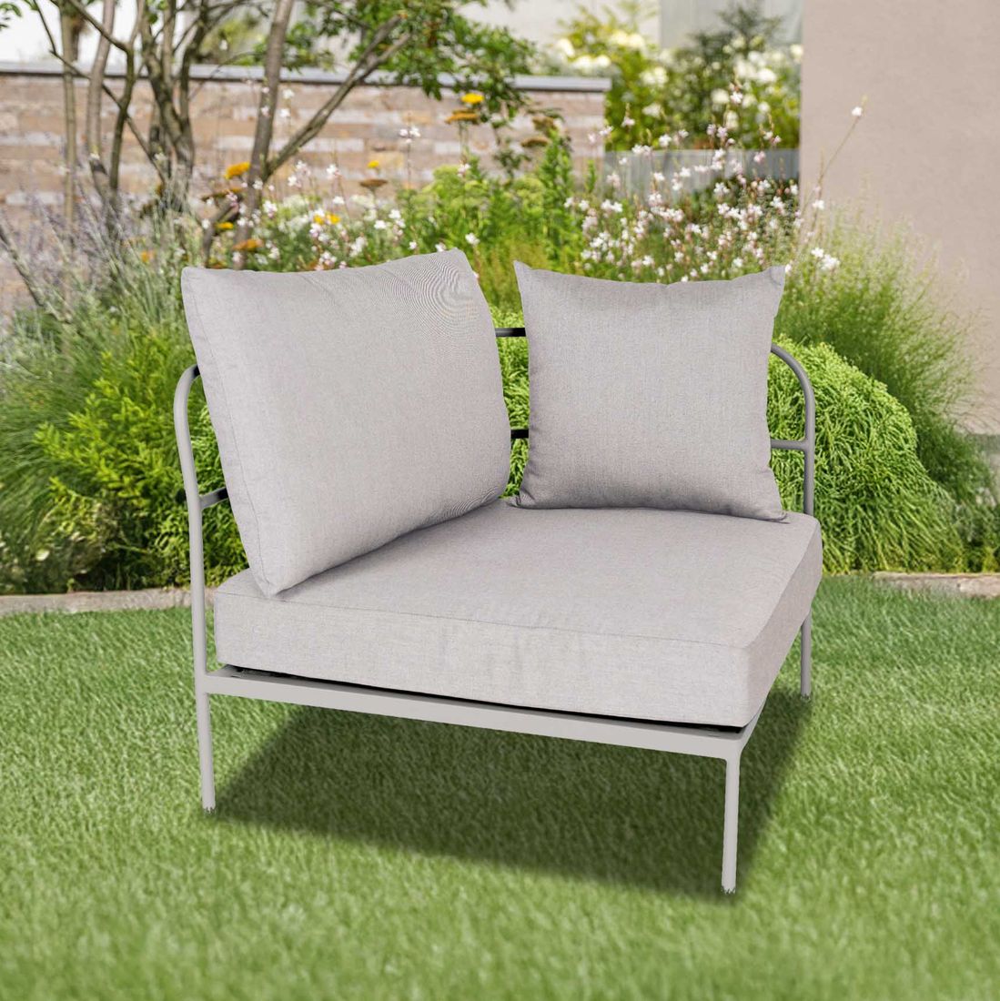 Stern Coco Eck-/Endmodul Aluminium/Outdoorstoff