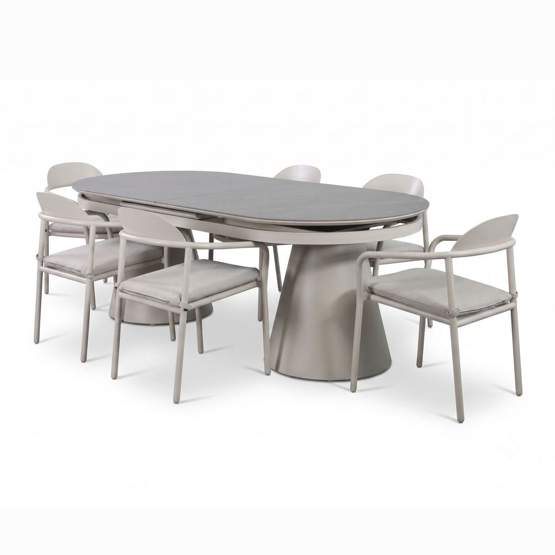 OUTLIV. Aurora Ausziehtisch 220/280x100cm Aluminium/Sinterstone