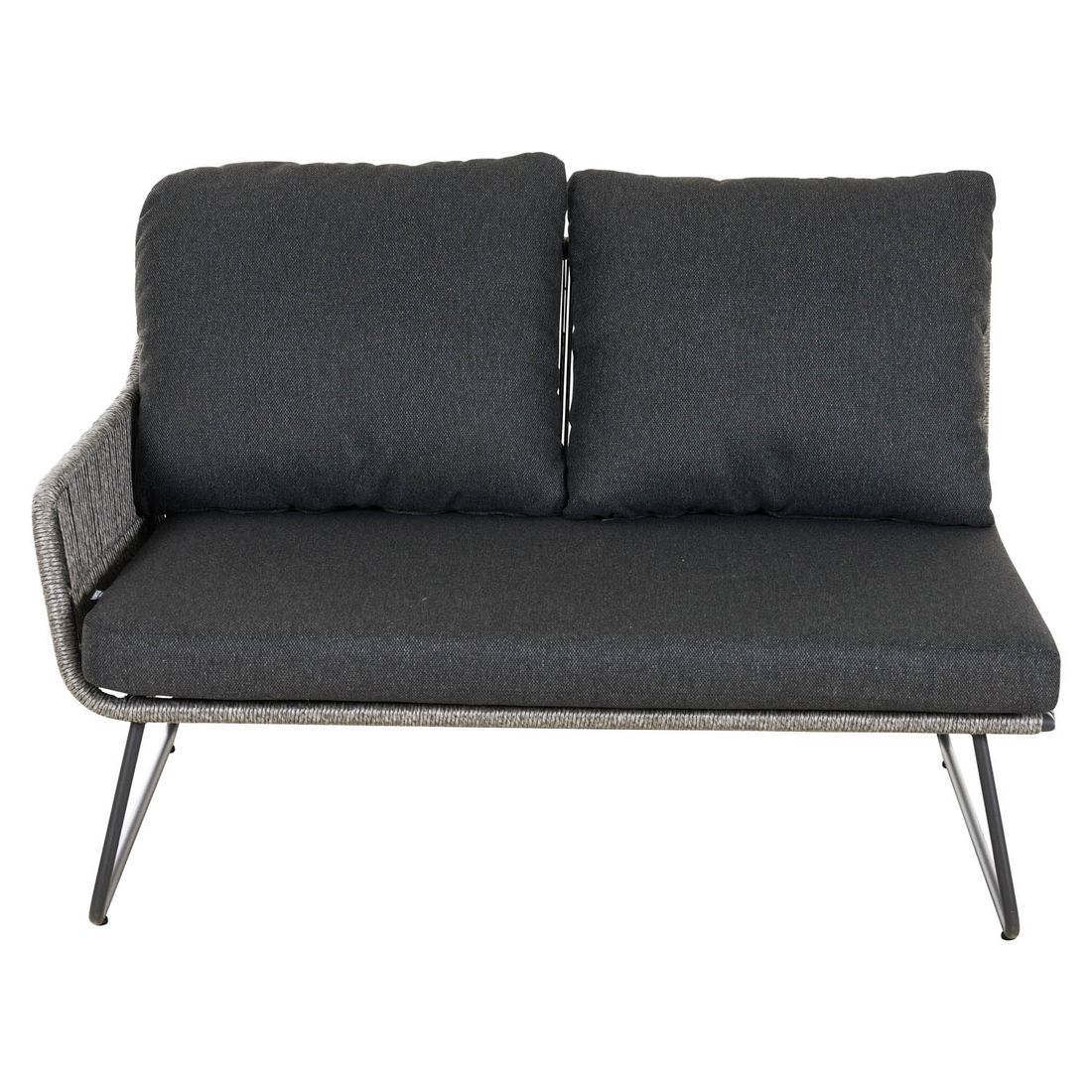 Siena Garden Kansas Ecklounge Aluminium/Geflecht