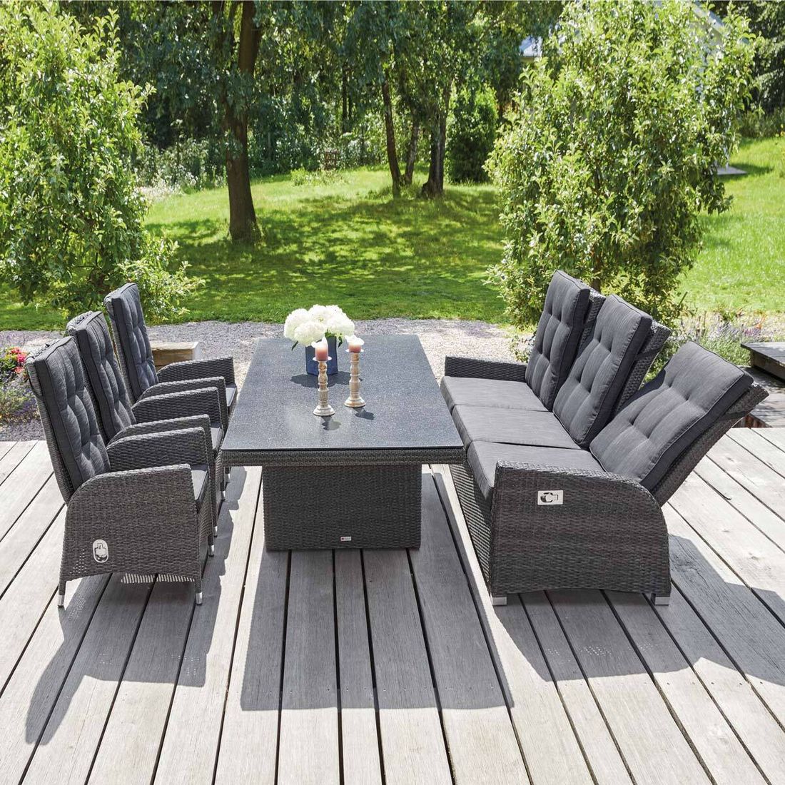 LC Garden Barcelona Diningsofa verstellbar Geflecht/Polyester