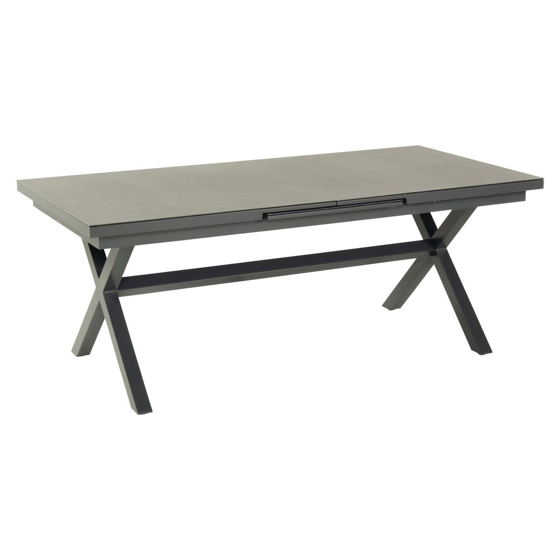 Hartman Trinity Ausziehtisch 200/260x100cm Aluminium/Glaskeramik
