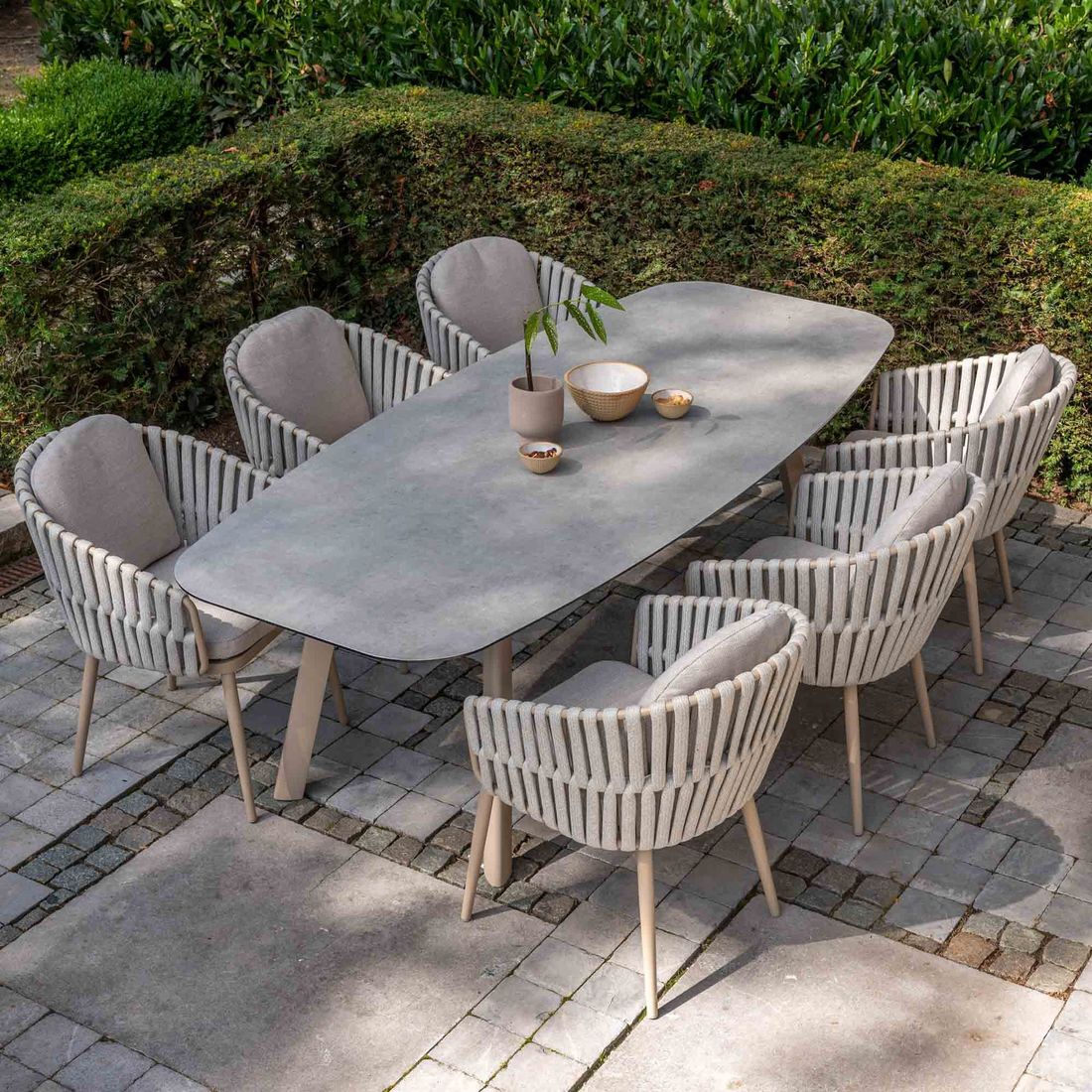 4Seasons Eva Gartensessel Aluminium/Rope/Olefin
