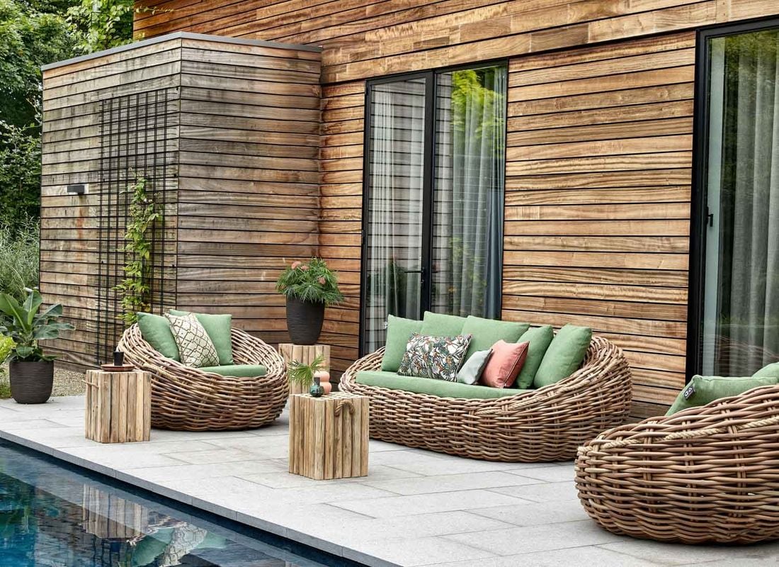 Apple Bee Cocoon Sonneninsel Polyrattan/Bee Wett