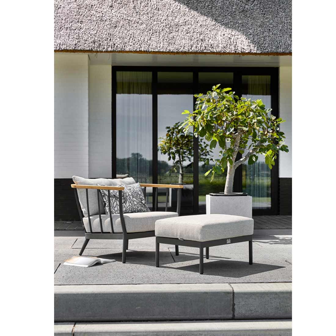 Apple Bee Condor Loungesessel Aluminium/Bee Wett