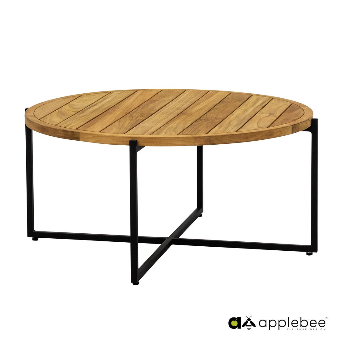 Apple Bee Condor Loungetisch  Ø94x44cm Aluminium/Teak