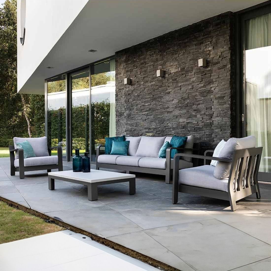 Apple Bee Delgado Gartensofa Aluminium/BeeWett Premium