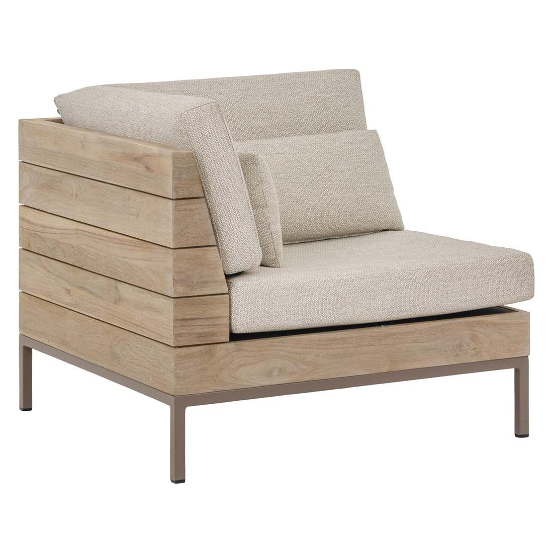 Apple Bee Long Island Eck-/Endmodul Teak/Bee Wett