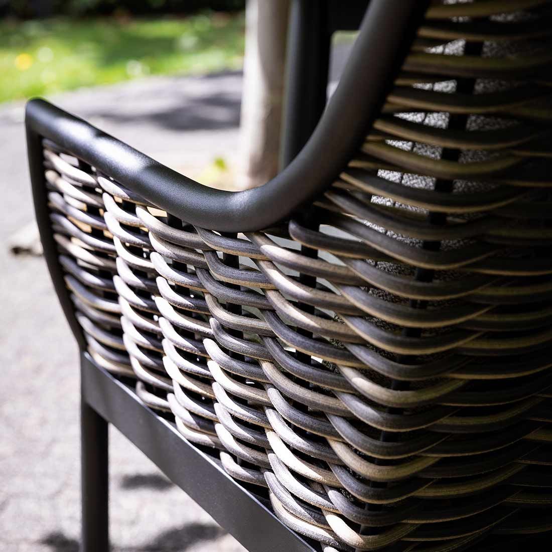 Apple Bee Milou Gartensessel Aluminium/Geflecht