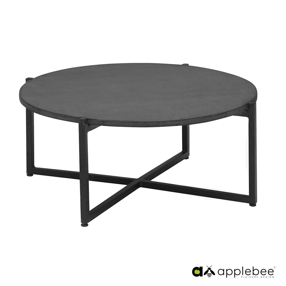 Apple Bee Soul Loungetisch Ø74x30cm Aluminium/LWC