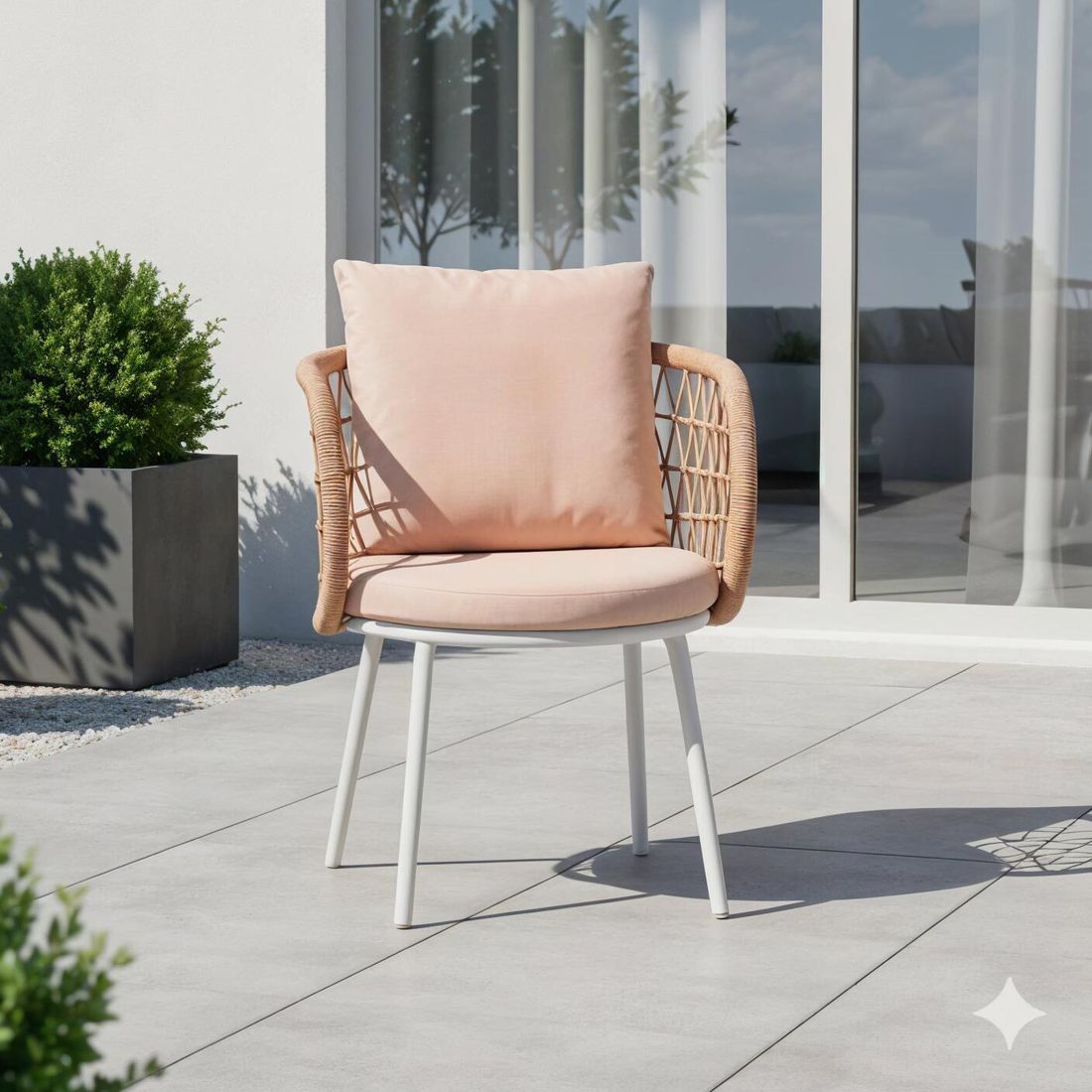 Niehoff Cevio Gartensessel Aluminium mit Sitz- und Rückenkissen