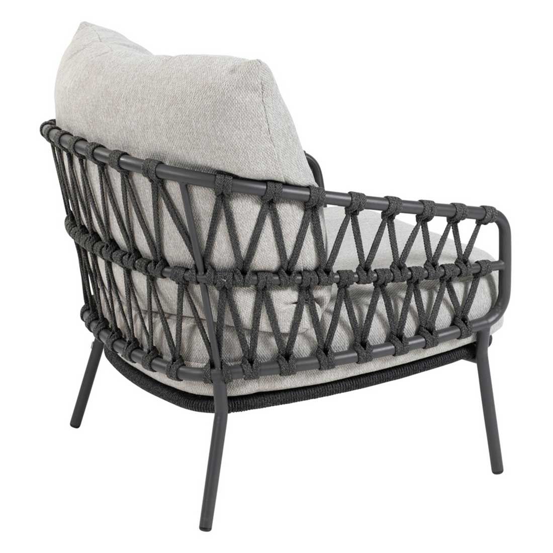 4Seasons Calpi Loungesessel Edelstahl/Rope