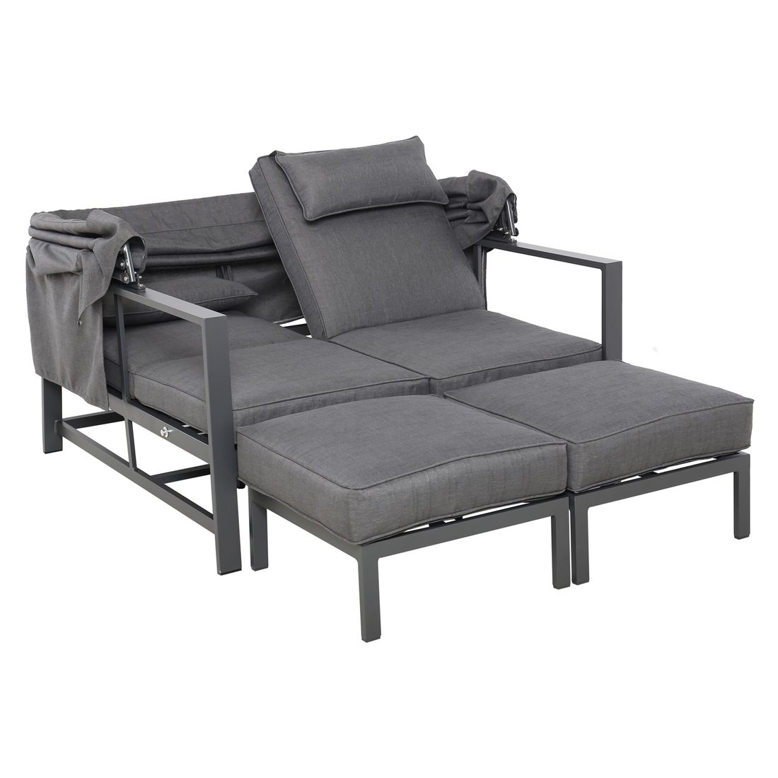 OUTLIV. Atlanta Daybed verstellbar Aluminium/Olefin