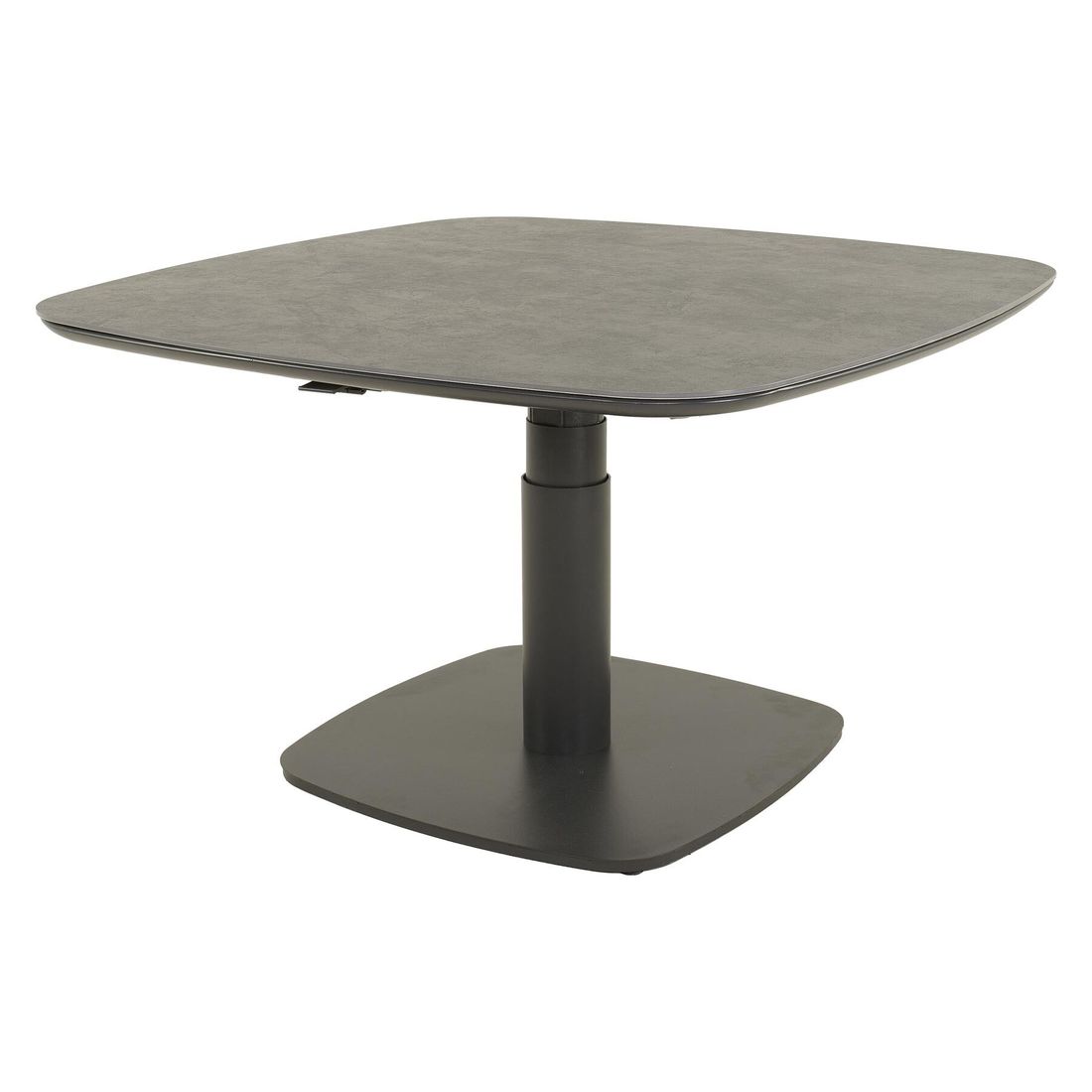 OUTLIV. Valencia Lifttisch 120x120cm Aluminium/Sinterstone