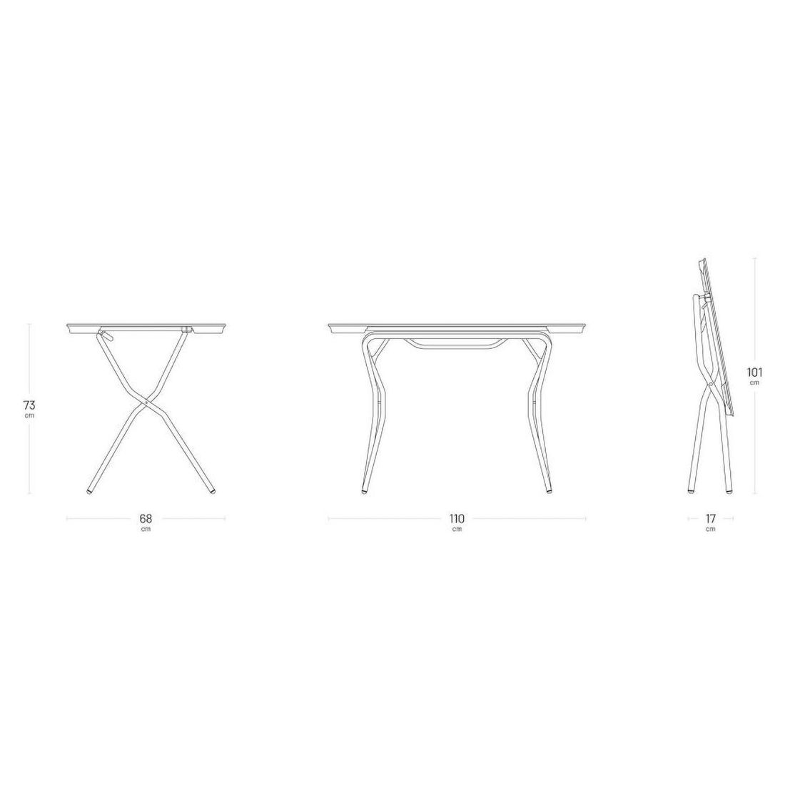 Lafuma Anytime Klapptisch Stahl/HPL