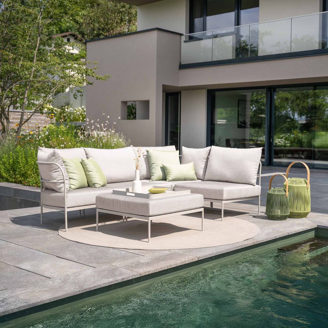 Stern Coco Ecklounge Aluminium/Sunbrella
