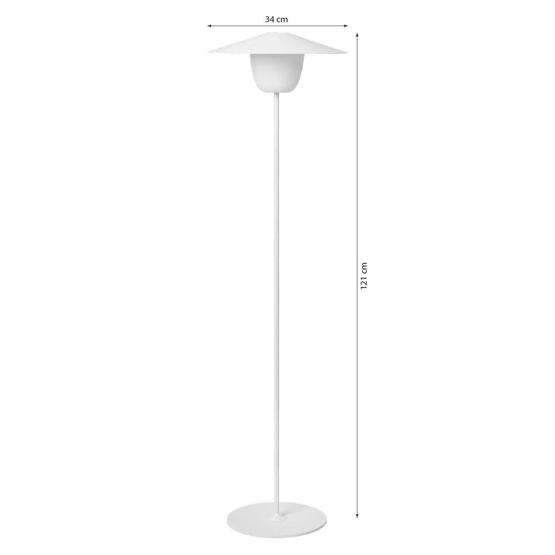 Blomus Ani Stehlampe Outdoor Mobile LED-Leuchte Aluminium
