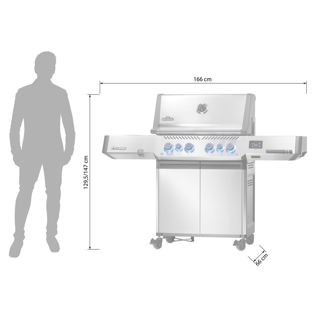 Napoleon Prestige 500 Connected Gasgrill mit Edelstahl-Rosten