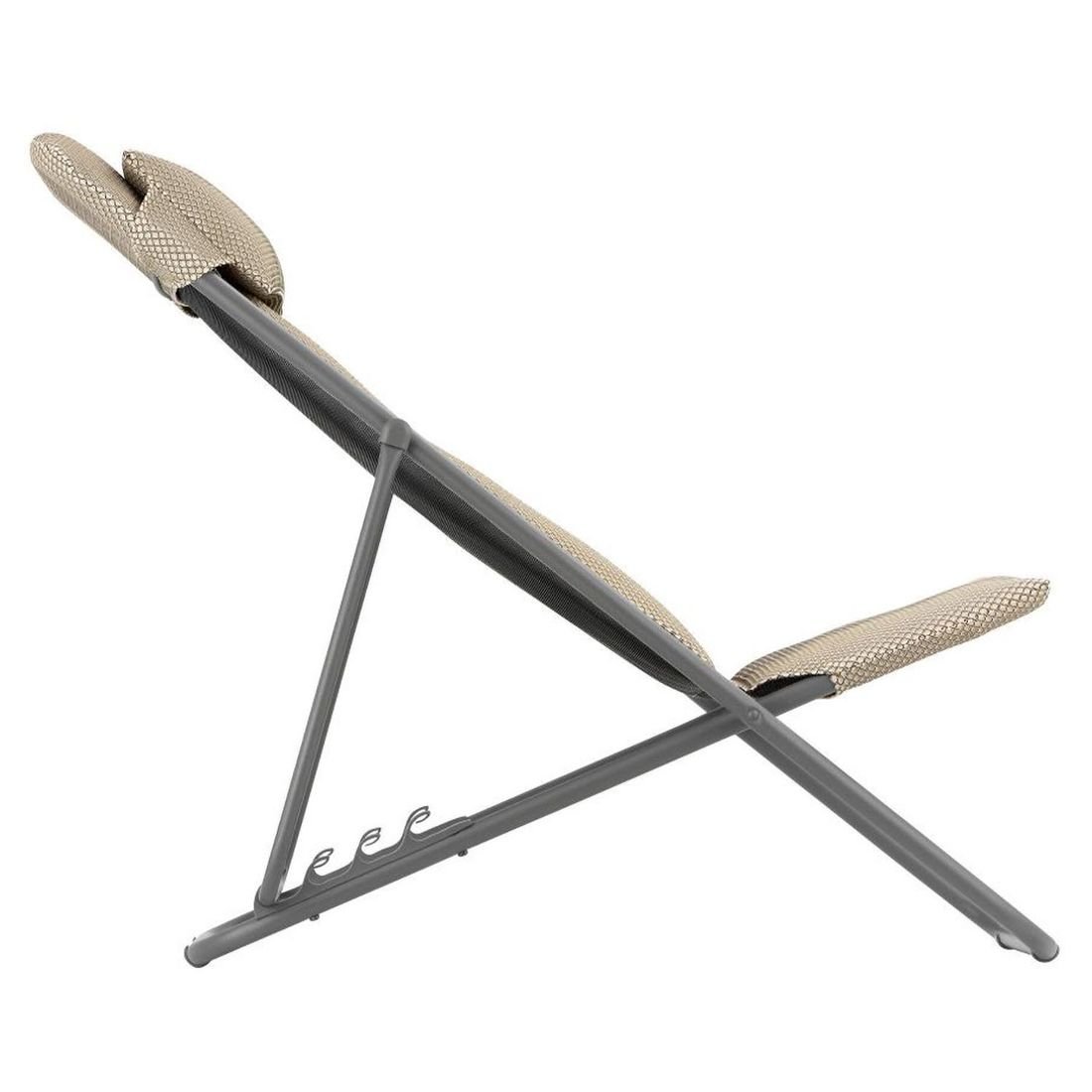 Lafuma Maxi Transat+ Liegestuhl Stahl/BeComfort