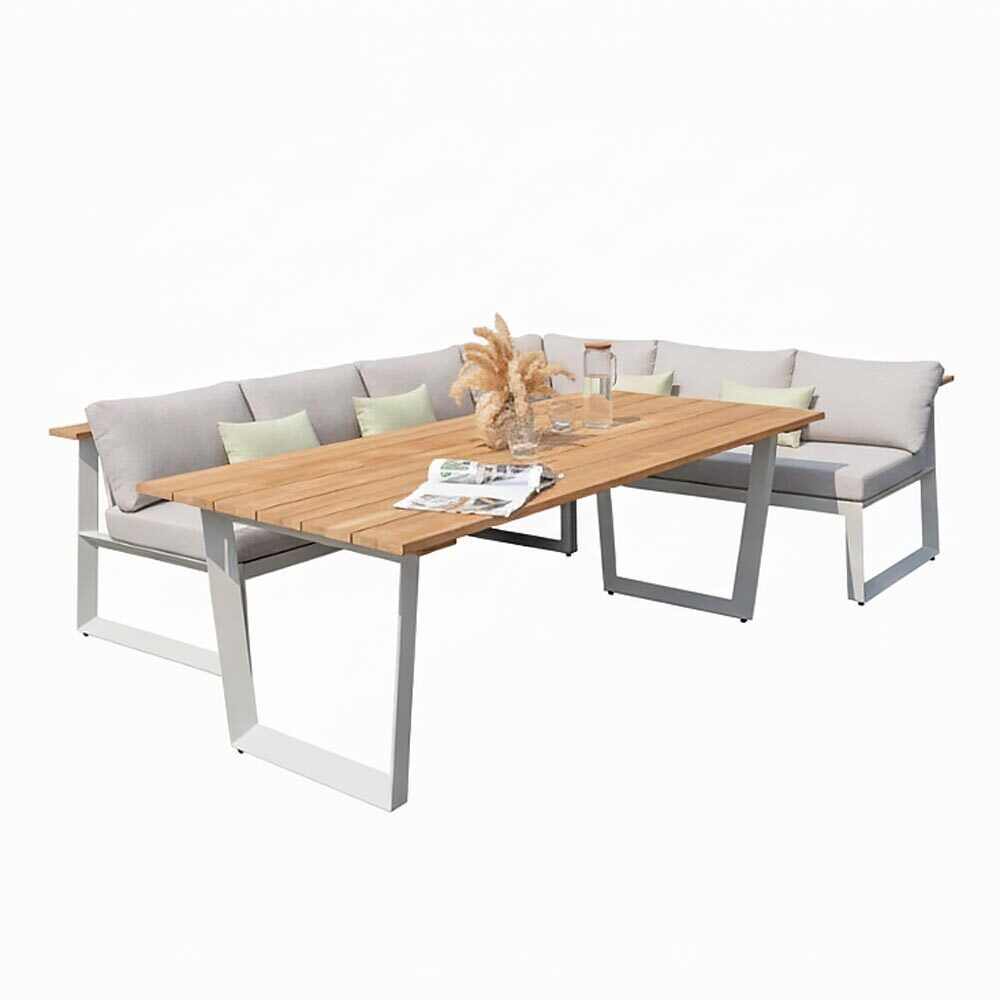 LifestyleGarden Jimmy Dininglounge Tisch 216x99cm Aluminium/Olefin