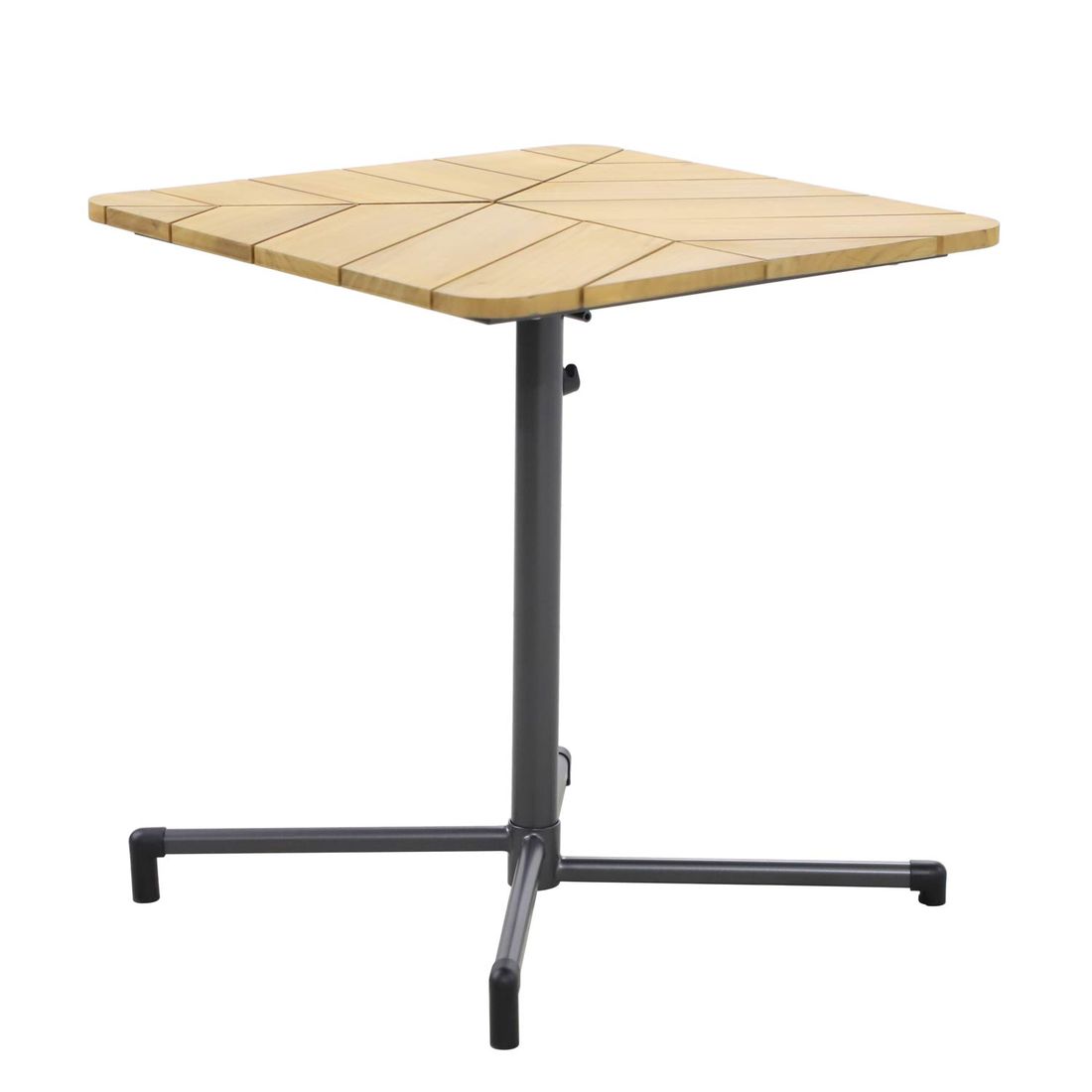 MWH Blomst Klapptisch 70x70cm Stahl/Teak