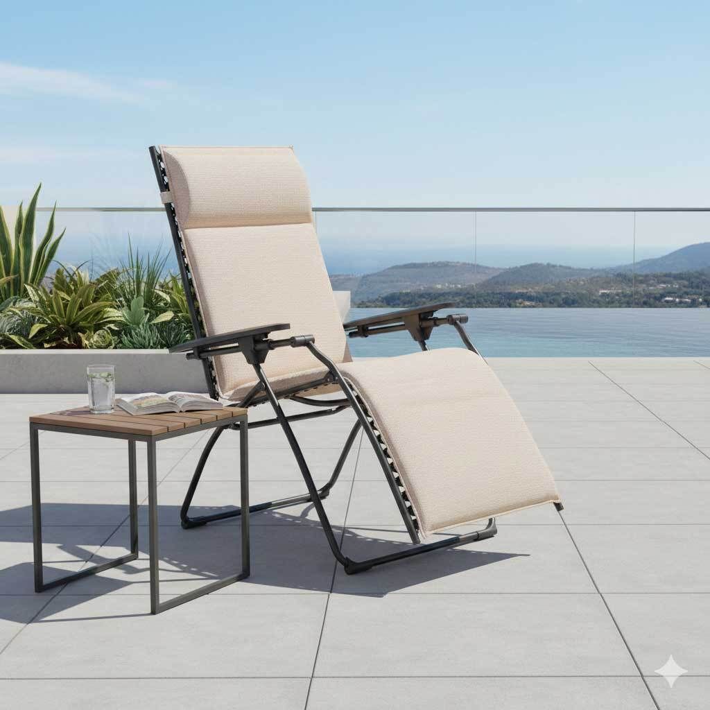Lafuma Evolution Niksen Relaxliege Stahl/Olefin