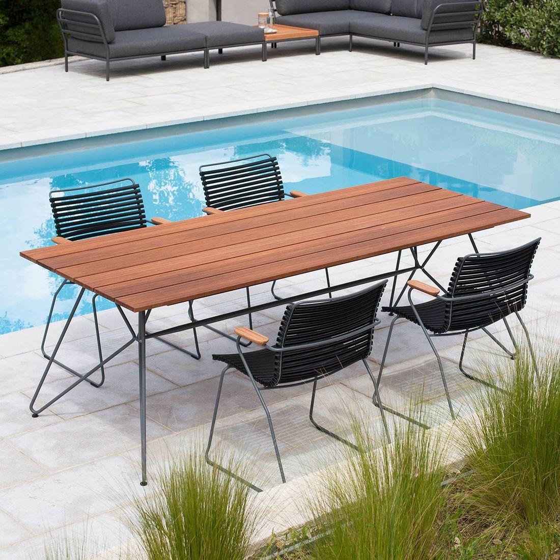 Houe Click Gartenmöbel-Set M (4 Plätze) Tisch 160x89cm
