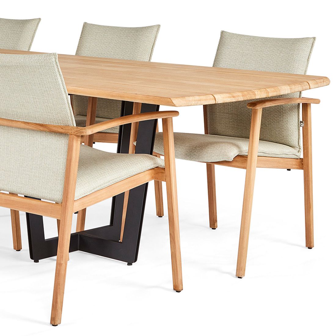 Best Mataro Gartentisch 280x100cm Aluminium/Teak