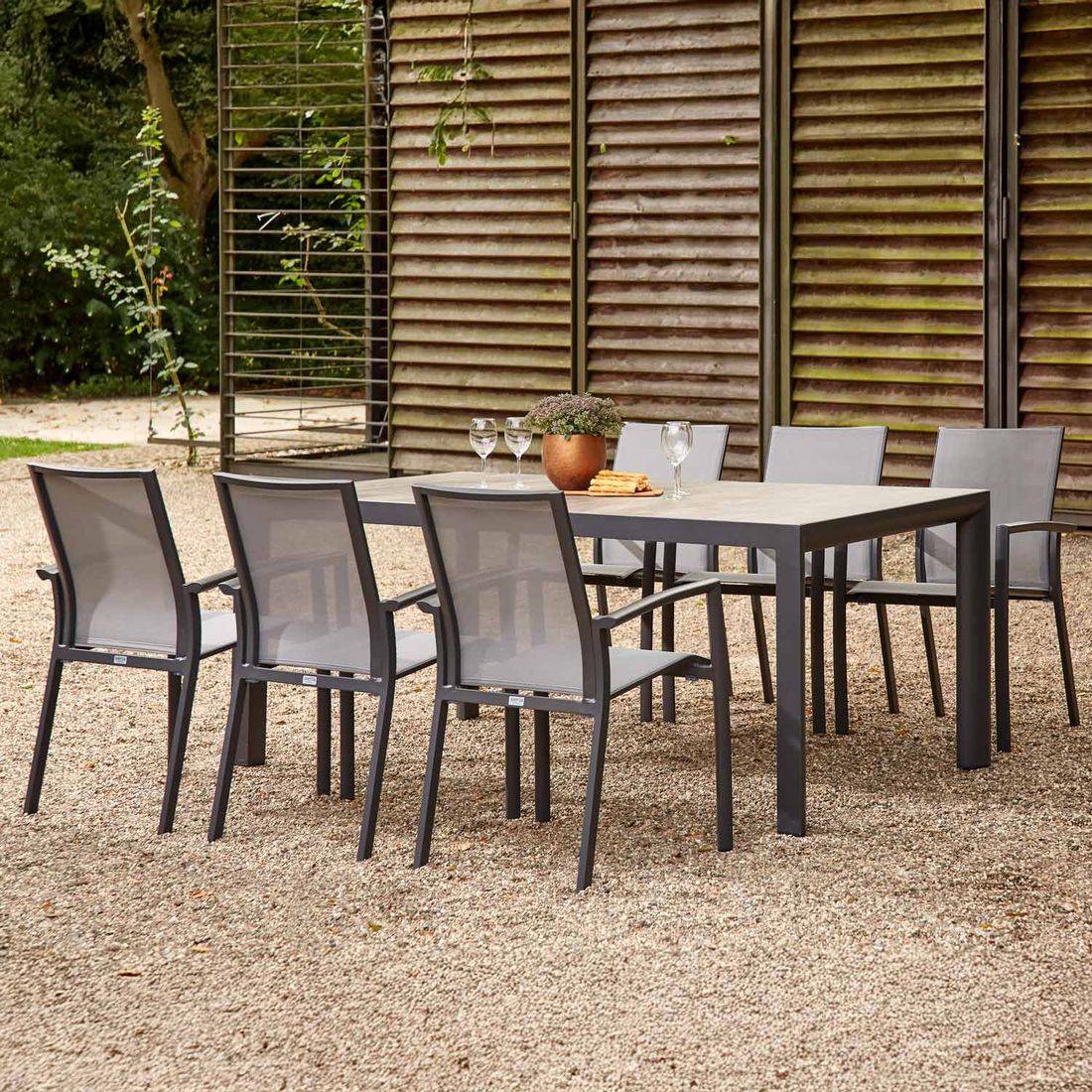 Siena Garden Velia Gartenmöbel-Set L (6 Plätze) Tisch 182x100cm