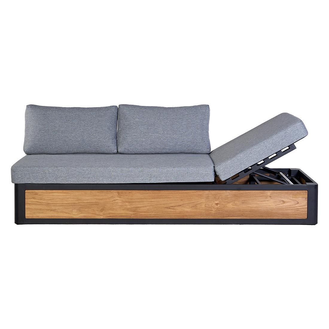 OUTLIV. Paros Loungeset inkl. Loungetisch Aluminium/Teak/Olefin