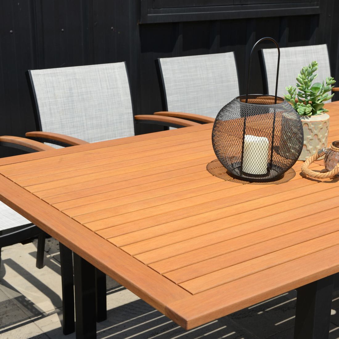 LifestyleGarden Ragusa Gartenmöbel-Set XXL (10 Plätze) Tisch 180/240x100cm