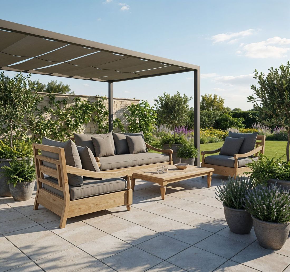OUTLIV. Portofino Gartenloungesofa Teak recycelt/Sunproof
