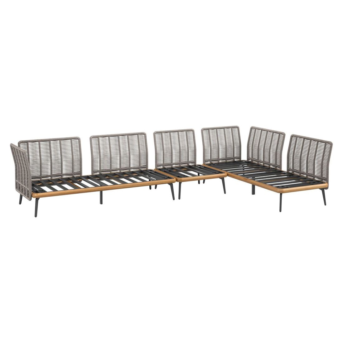 OUTLIV. Ava Dininglounge Akazie/Rope/Polyester