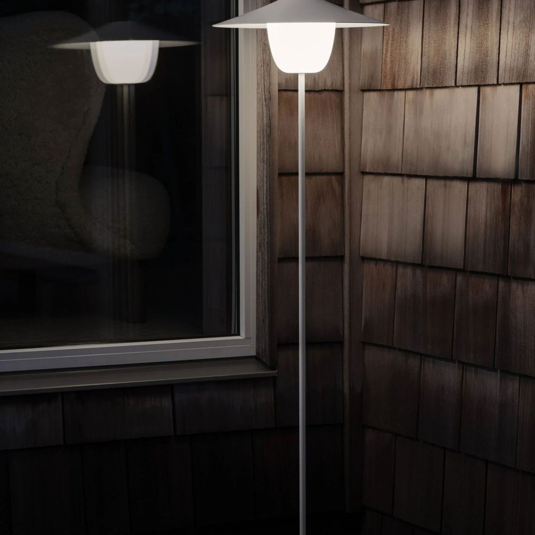 Blomus Ani Stehlampe Outdoor Mobile LED-Leuchte Aluminium