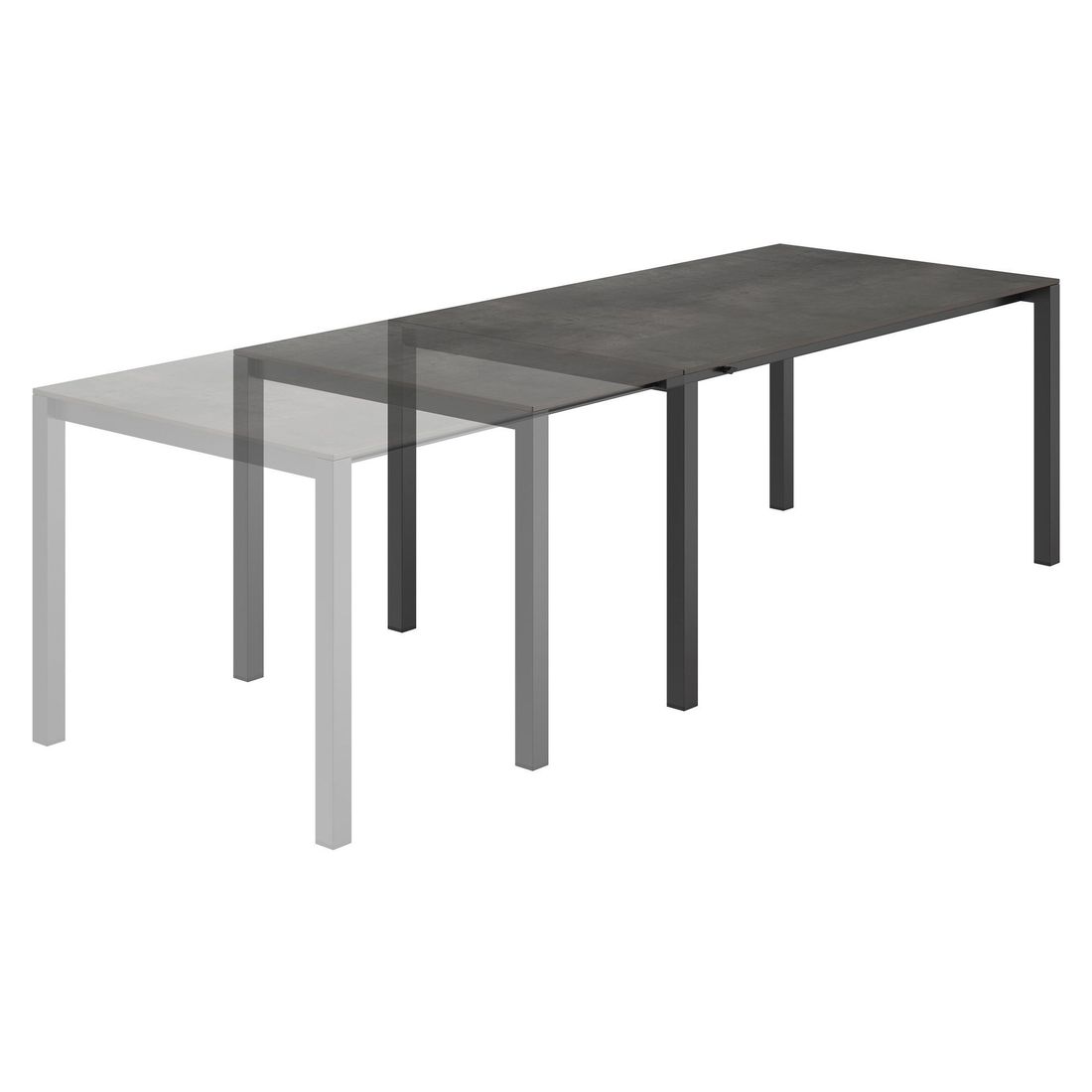 Kettler Basic Plus Gartenmöbel-Set L (6 Plätze) Tisch 160/267x91cm